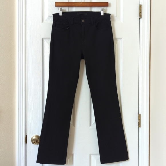 J Brand Classic Mid Rise Slim Fit Ankle Boot Cut Jeans Hewson Black 30 - Picture 1 of 16